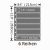 MUROAD Stamp Pages for Stamp Album Binder, 10 Sheets 6S