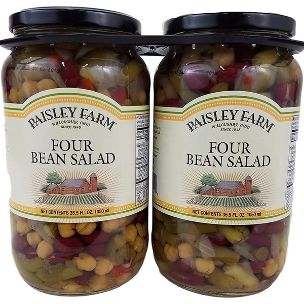 Paisley Farm 2- 35.5 Oz Natural Four Bean Salad, 71 Oz