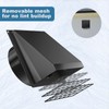 Hon&Guan Dryer Vent Cover Outside with Removable Mesh, 4 Inch