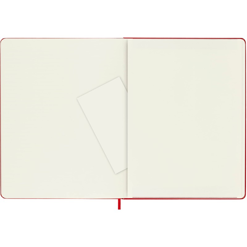 Moleskine Classic Plain Paper Notebook, Hard Cover and Elastic Closure