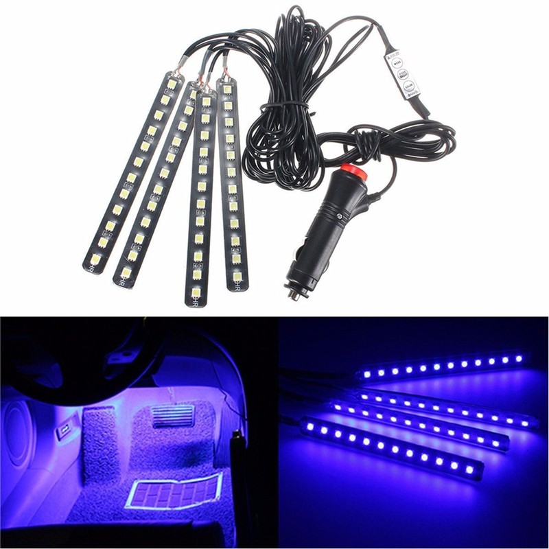Car LED Strip Light, EJ's SUPER CAR 4pcs 36 LED