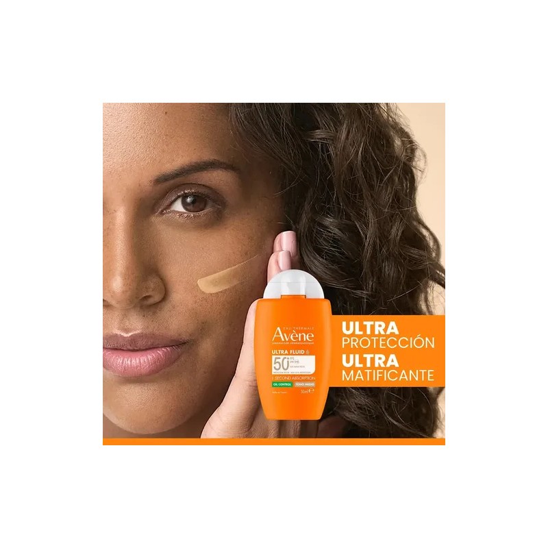 Protector Solar Avne FPS50 Tono Medio Avene Ultra Fluid Oil