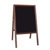Crestline Products Marquee Easel (2 Black Chalkboards), Stained Hardwood Sidewalk