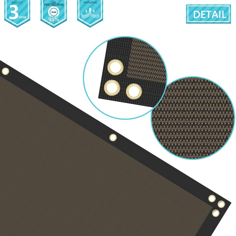 COARBOR 4' x 9' Fence Privacy Screen Heavy Duty Windscreen