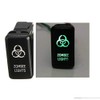 12V Green LED OEM Replacement Push Switch Light Bar Driving