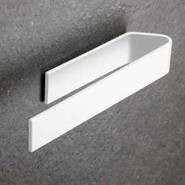 Designfabrik Hamburg Designfabrik Hamburg Handtuchhalter ohne Bohren | Handtuchhalter Wand fr Bad & Kche | Handtuchring | Wandhalter selbstklebend fr Badezimmerm?bel | Handtuchhalter Wei? 22 cm | Modernes Design