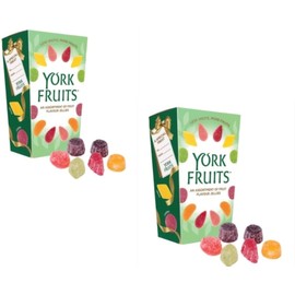 2 x York Fruits Flavour Jellies 350g- Assorted Flavour Jellies in Lemon. Cherry, Raspberry, Mandarin, Strawberry & Lime