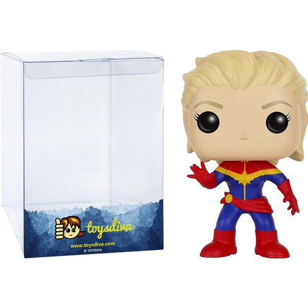 Captain Marve l [Unmasked]: P o p ! Vinyl Figure