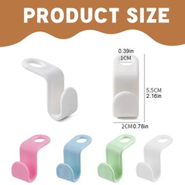 SULIUDAJI Pack of 40 Clothes Hangers Connecting Hooks, Hooks for Hangers Hanger Connection, Space-Saving Hanger Connectors for More Space and Order in the Cupboard