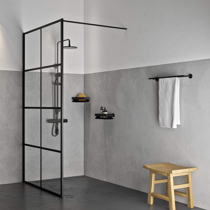 Tiger Noon Small Wall Mounted Soap Dispenser Stainless Steel Black