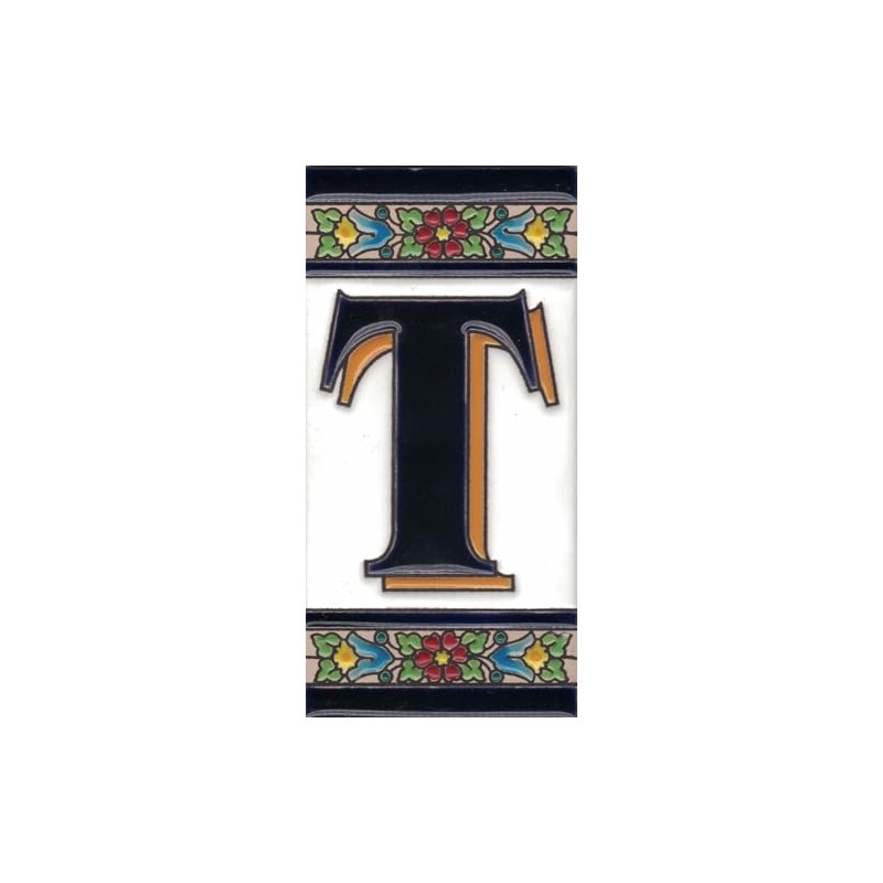 Exterior House Numbers - Door Plate - Enameled Ceramic -