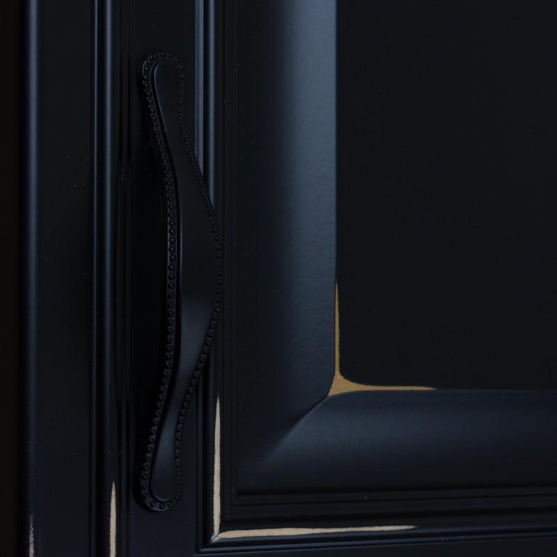 GlideRite Hardware 4554-MB-10 3 inch Cc Matte Black Beaded Cabinet