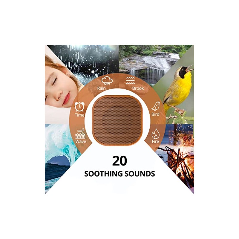 White Noise Machine plug-in Sound Machine with 20 Non Looping