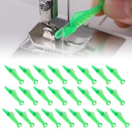 CENCERY 25 Pcs Needle Threaders Sewing Machine Needle Threader Fish Mouth Sewing Machine Needle Threader Sewing Accessories Needle Threaders for Sewing Machines