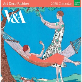 Museums & Galleries Art Deco Fashion Kalender 2026 - V&A Monatsansicht Wandkalender UK - 2026 Wandplaner und Personal Organizer für Zuhause und Familie