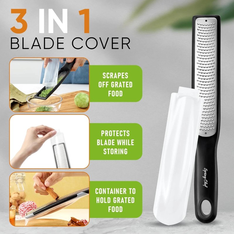 Spring Chef Premium Lemon Zester Grater with Handle