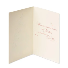 Papyrus Christmas Cards Boxed with Envelopes, Peace and Happiness, Christmas Tree (12-Count)