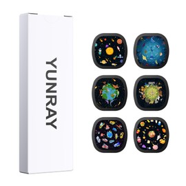 YUNRAY Realistic Starry Sky Slide Set, 5K Ultra HD Discs for Home Planetarium, Starry Sky and Nebula Projections, Compatible with Galaxy Projector Pro, 6 Pieces