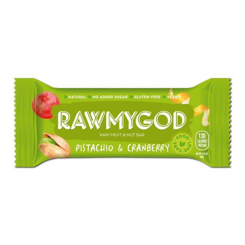 RAWMYGOD Fruit and Nut Bars, Gluten Free, Vegan, No Added