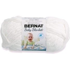 Bernat Baby Blanket Super Chunky Polyester Knitting Yarn 100g - 3005 White