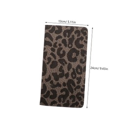 iplusmile Leopard Print Pu Car Document Holder Multifunctional Vehicle Registration Insurance Card Organizer for Driver License and Papers Spacious Capacity Auto Wallet for Daily Use