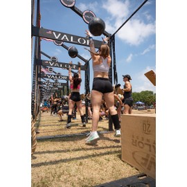 Valor Fitness Wall Ball Pro – Heavy Duty Weighted Medicine Workout Ball for Exercise Balance and Strength Training- Home Gym Equipment - 10 lb