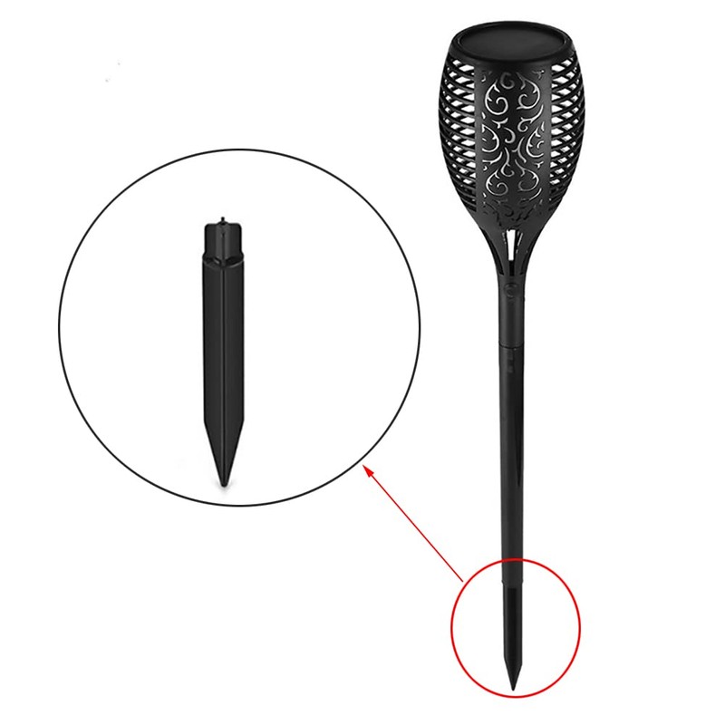 FSSTUD 5 PCS Plastic Ground Spikes Stakes Solar Path Lights