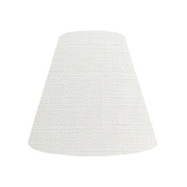 Lamp-shade K-20100 Catch-Type Replacement Lampshade Cotton Linen White Diameter 7.9 inches (20 cm)