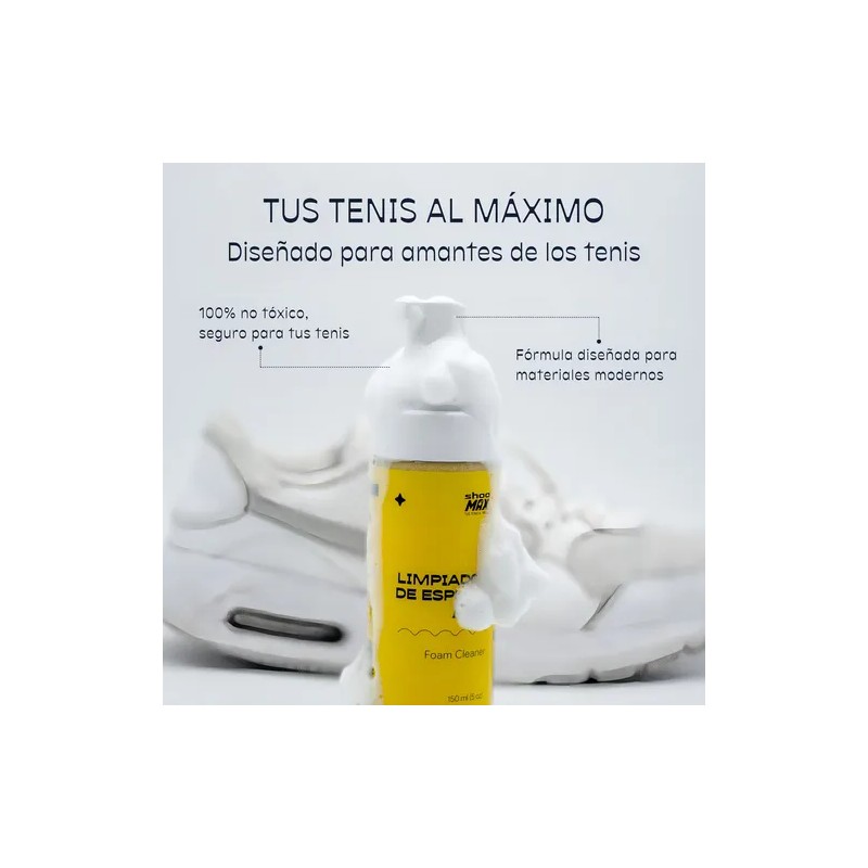 Kit De Limpieza Para Tenis Con Espuma Limpiadora Shoomax