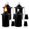TaoTazon 12oz Torch Replacement Canisters, Bamboo Lantern Refillable Torches, Decorative