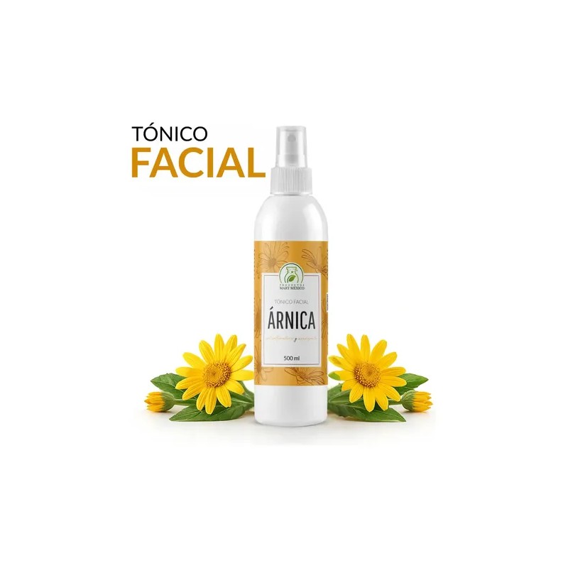 Tónico Facial Árnica 500ml Productos Mart Mexico Día Noche Piel