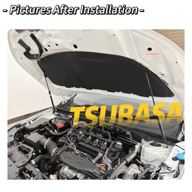 TSUBASA Hood Struts Kit for Acura Integra DE4 DE5 Type S 2023 2024 2025 Bonnet Modify Lift Support Damper Gas Spring Prop Rods (Black Carbon Fiber)