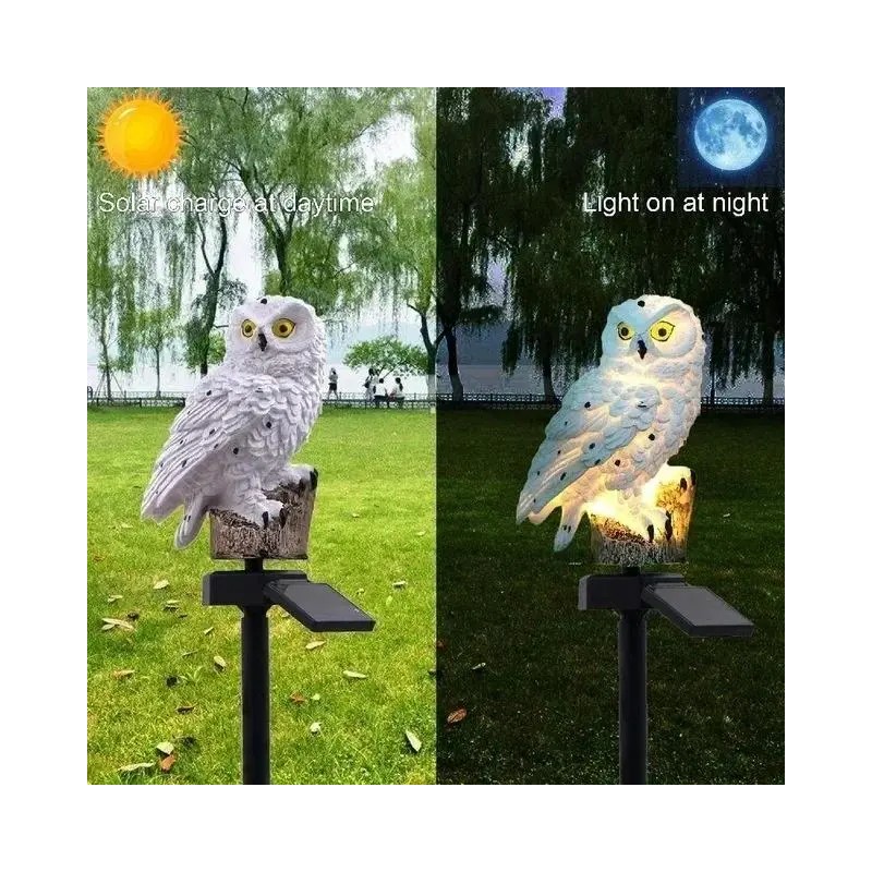 Solar Owl Garden Light for Outdoor Decor – Waterproof LED