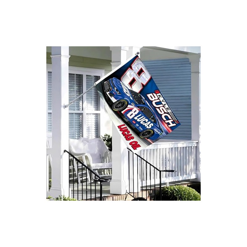 ENMOON Kyle Busch #8 Racing Flag 3x5 Ft 150D Polyester