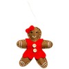 Sass & Belle Felt Gingerbread Girl Decoration, Multi-Colour