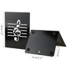 A Pair Black Fashion Creative Music Note Solid Metal Book