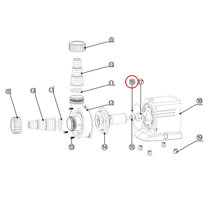 Replacement Part for SunSun CPP-10000 Pool Pump O-Ring 2 Pool