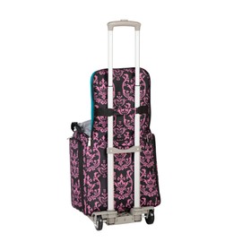 Handy Sandy Craft Tote Bag Organizer, Pink ND- Storage Bag for Craft Supply, Sewing & Scrapbooking Carrier w/Handle and Wheels for Organization, Patent