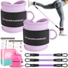 RENRANRING Ankle Resistance Bands with Cuffs, Exercise Bands for Legs