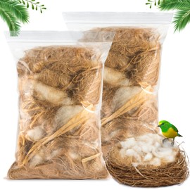 Sukh 2 Pack Bird Nesting Material - Bird Nests Bedding Hummingbird Nesting Material Mixing Canary Nesting Material Finch Nesting Material Parakeet Nesting Materials for Cage,Gardens,Tree Trunks (80G)