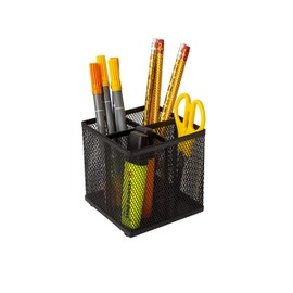 OSCO Wiremesh Square Pen Pot - Black
