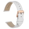 WOCCI 18mm Watch Strap with Rose Gold Buckle, Elegant Genuine