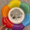 Thick Eco-Friendly Baby Walker Swim Ring with Bottom Support Swim Ring with Leg Holes 3ea