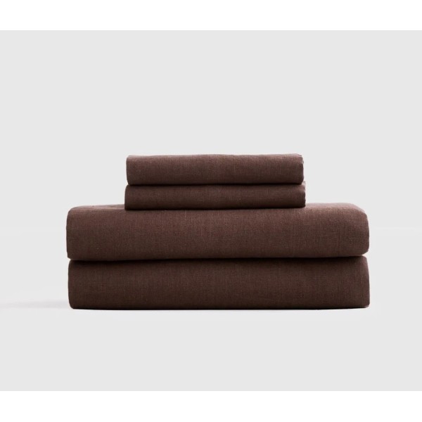 Quince 100% Linen Expresso Sheets Set! Sz. King (1150)(READ)
