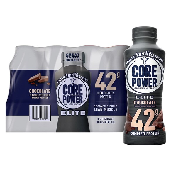 FAIRLIFE NUTRITION PLAN Core Power Elite 42g. Protein Shake, Chocolate (14 fl. oz, 8 pk.)