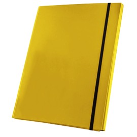Netuno Portfolio Folder A4 Cardboard 20 mm Yellow Document Folder Cardboard Folder with Elastic Band PP Pack of 1
