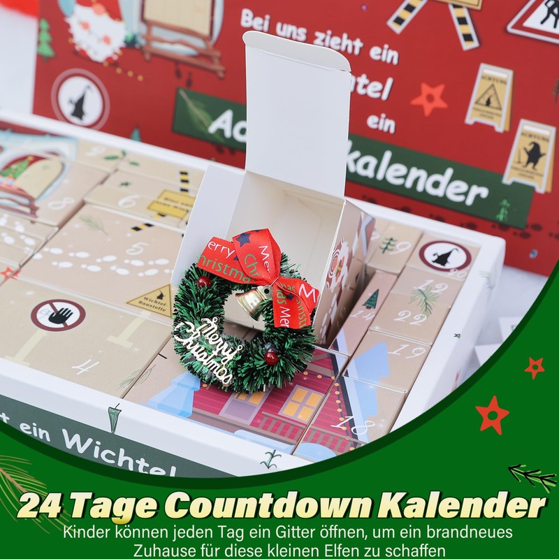 Advent Calendar with Gnome Door