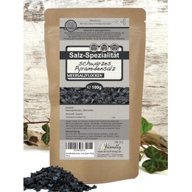 direct&friendly Black pyramid salt flakes from Cyprus Fleur de Sel (Black)