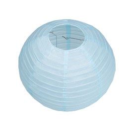 Matissa 10"(25CM) Pack of 6 Paper Lantern Wedding Party Decoration Craft Lamp Shade (Light Blue)