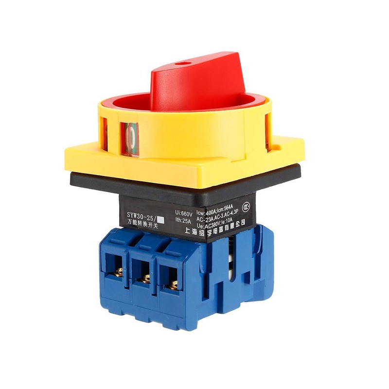 VictorsHome Changeover Selector Switch SYW30-25 2 Position 6 Terminals Universal